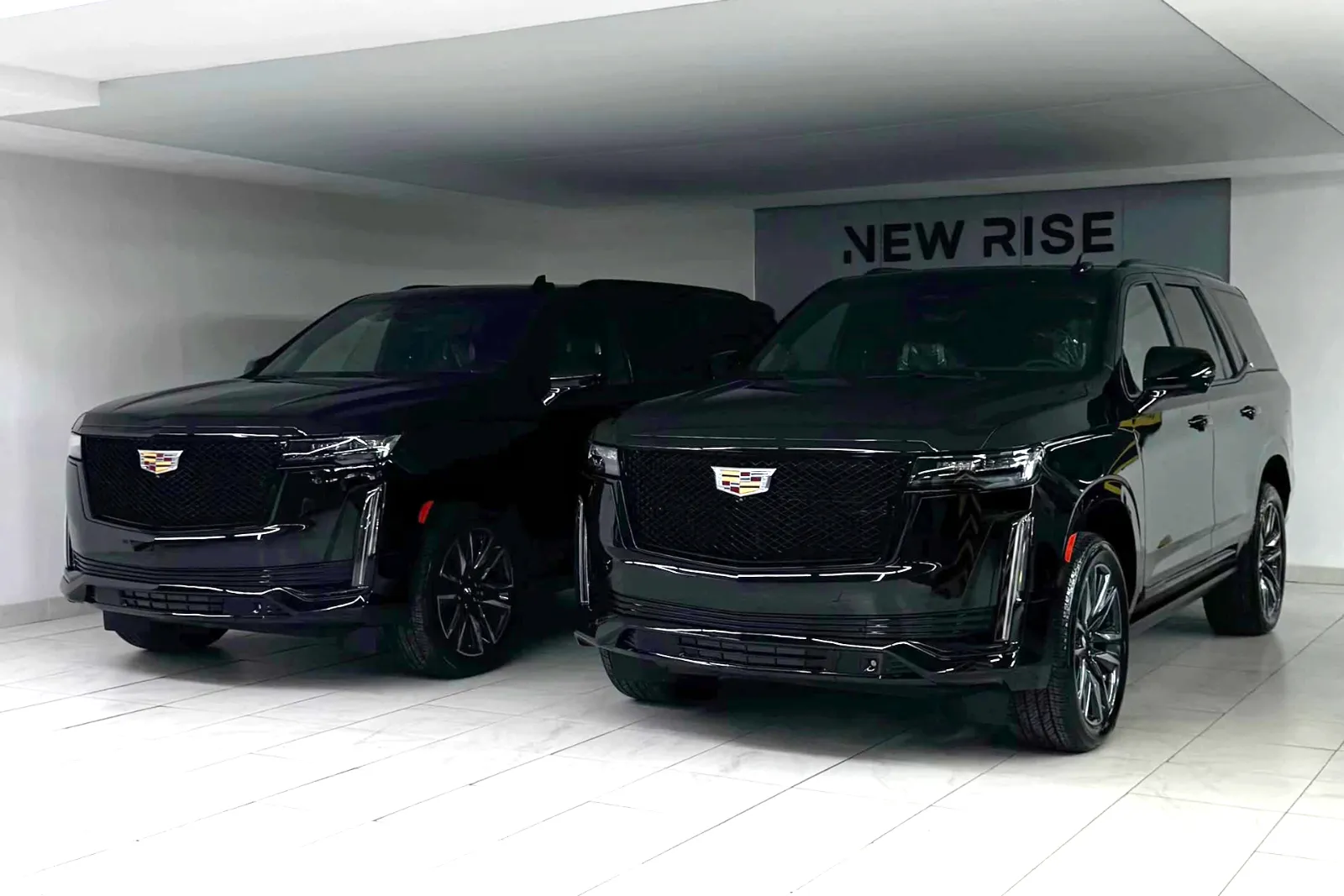 Professional chauffeur opening door of luxury black SUV for executive client in Toronto with discreet security agent nearby.