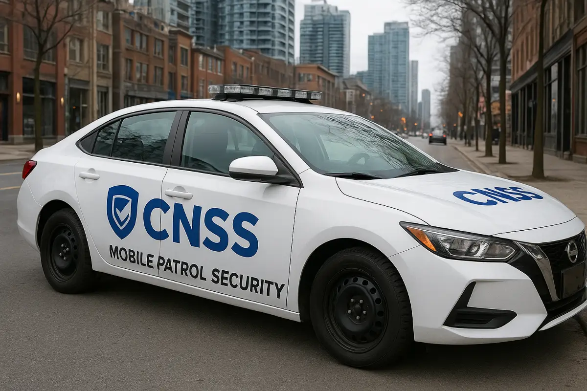 CNSS mobile patrol vehicle monitoring Toronto business district