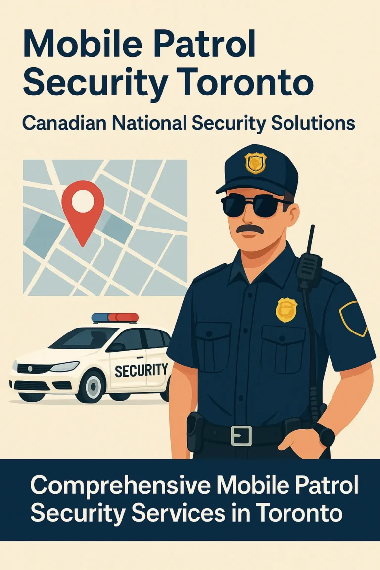 Mobile patrol security services in Toronto by CNSS